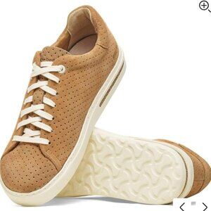 Birkenstock Bend Low Dotted New Beige Suede Sneakers Men's Size 46 NEW